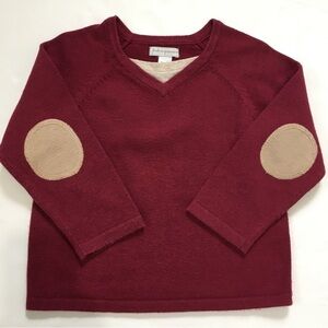 First Impressions baby boy burgundy pullover knit sweater